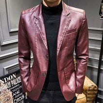 장바9니 블레이저 남자가죽자켓 남성 레더 트렌트코트 라이더