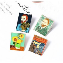 유니크 명화 아티스트 핀버튼