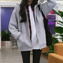 용순언니 여성용 테리느 간절기 후드집업