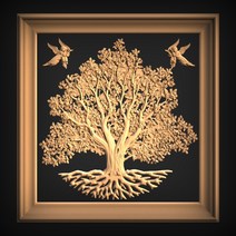 STL 모델 트리 CNC 라우터 3D 프린터 Artcam Aspire bass Relief, 한개옵션0