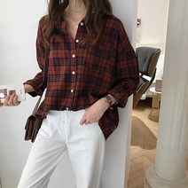 여성 쉬폰 루즈핏 봄 블라우스