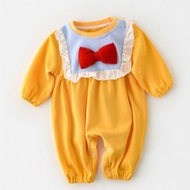 리본 돌아기옷 백일 우주복 영유아 6개월 아기옷