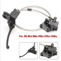 110Cc 125CC 140Cc 핏 먼지 자전거에 오토바이 프론트 디스크 브레이크 키트, Black, 1개