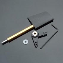 RC 잠수함 보트 부품 교체용 육각 렌치 암이 있는 나일론 러더 포함, [02] 36mm, 02 36mm