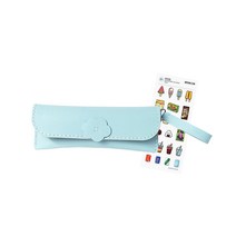 가죽 필통 만들기 키트 diy 초등학생, 블루＋스티커증정