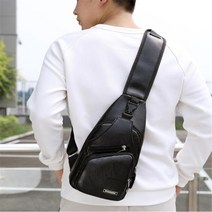 도난방지 가방 팩세이프 여행 백팩 남성용 숄더백 USB 충전 크로스바디 체스트백 도난 방지 체스트팩 메신저백 싱글 스트랩 백