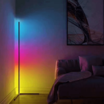 북유럽풍 LED 인테리어소품 장스탠드 라이브 사진 촬영 환채 무선리모콘 플로어 벽 모서리, A타입 블랙+선명한 라이트+리모컨 스위치