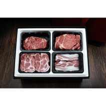 마장동한우선물세트 1++ 소고기 구이용 명절 부모님 선물세트, 옵션1) 등심+안심+갈비살+업진살
