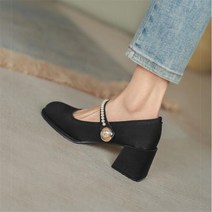 프랑스 메리 제인 신발 여성 이른 봄 부드러운 바람 여성 신발 얕은 입 하이힐 조커 기질 싱글 신발 여성