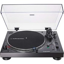 Audio-Technica AT-LP120XUSB-BK 다이렉트 드라이브 USB 아날로그 턴테이블, 블랙