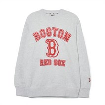 바시티 오버핏 맨투맨 BOS L.Melange Grey