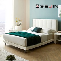 세진침대 비엔나 투매트리스 침대 프레임만SS, 아이보리