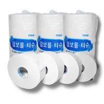 물에잘녹는 대용량 업소용 점보롤 화장지 2겹 티슈 250m 16롤 1박스