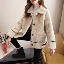 퀄리티 질좋은 따듯한 후리스 집업 포근한 기모 후드집업 조끼 플리스 자켓 롱코트 양털양털 코트 여성용 긴팔 한국판 느슨한 가을 겨울 올 경기 두꺼운 모피 플러시 따뜻한 29