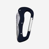 등산 캠핑 나이프 칼 카라비너 등산장비 D링 키링, 나이프카라비너B_블랙