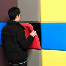 흡음재 방음 부스 인터넷방송 음악실 소음 차단 차음, 적색 난연 접착제