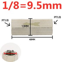 공압 체크 밸브 육각 구리 니켈 도금 수나사 1/8 quot1/4quot 3/8 quot1/2quot 3/4 quot가스, [01] Female x Female-01