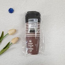 일회용 테이크아웃컵 핫컵 (10oz) 뚜껑세트 20p, 10온스