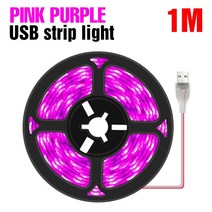수경재배기 식물재배기 가정용스마트팜 led 전체 스펙트럼 식물 램프 usb 5v 성장 빛 스트립 0.5m 1m 2m 3m 2835 smd 식물 꽃 led 온실 cultivo, 핑크 퍼플 1m, 2년 보증, IP65 방수