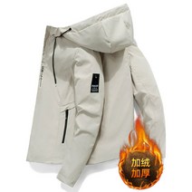 2023 남성 봄 가을 점퍼 후드 자켓 두터운 후드 방풍 재킷 남성 캐주얼 탑스