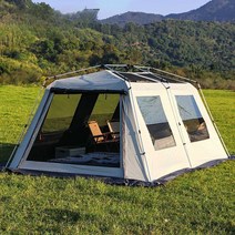 리빙쉘텐트 대형 텐트 야외 거실형 쉘터 그늘막 8인용, 럭셔리 빌라 탑 패키지 1