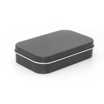 경첩 사각 틴 케이스 포카 머리끈 실핀 면봉 정리함, 1-경첩틴케이스-실버