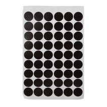 54 PCS 스크류 홀 스티커 자체 태핑 나사 캡 덮개 더러스트 스티커, 검은 호두 103