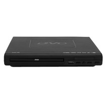 휴비나인 DVD시디플레이어 Tv용 휴대용 DVD 플레이어 USB 포트 컴팩트 멀티 지역 DVDSVCDCD디스크 원격 제어 HD 지원 아님, 검은 색
