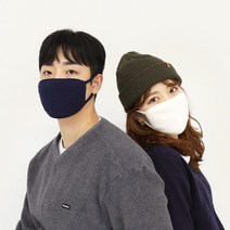 단순생활 연예인 후리스 오가닉 면 마스크, 아이보리, 아이보리