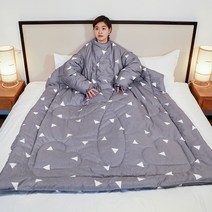 온열침낭 항온 침낭 성인 두꺼운방한 타입학생 브레이크타임 이불겸용 발차기방지이불 매직기기, C03-180220여름얇은스타일 일체, T13-남녀 북아메리카 풍경 털갈