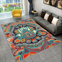 Nazar Evil Eye Tree of Life 영역 러그 가정용 카펫 거실 침실 소파 도어매트 주방 장식 어린이 놀이 미끄럼 방지 바닥 매트, 59.60x90cm23x35in - 5