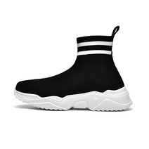 TTiiHot 하이탑 탄성 플릭 남성과 여성의 캐주얼 신발 커플 신발