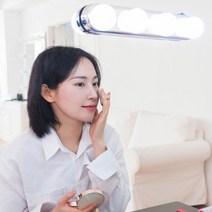 초간단 탈부착 자연광 LED 화장대 조명 4구타입 파우더룸 미러라이트 화장대LED 화장대등 미용조명 화장조명 셀카조명 화장대거울조명 뷰티라이트 조명화장대 촬영조명 메이크업조명, 1개