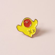 아가새 금속 핀뱃지-레몬체리모란