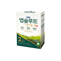 앱솔루트 프리미엄 유기농 궁 분유 2단계 6~12개월 14g, 3개, 280g
