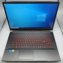 MSI 게이밍 17인치 GF76 코어i7-11800H 고사양 고성능 싼 중고 노트북, GF76 A11SC, WIN11 Home, 16GB, 256GB, 코어i7, 블랙
