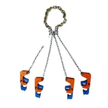 산업용 드럼통 오일 후크 지게차 리프트 집게 운반기, 800kgㅣ철 플라스틱 겸용ㅣ강판형