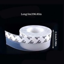 흡음테이프 방음 Self-adhesive Door and Window Sealing Strip Seam Bottom Windproof Paste Insulation G, 01 G402A