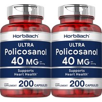 울트라 폴리코사놀 미국산 폴리코사놀 40mg 200캡슐 100일분 2개