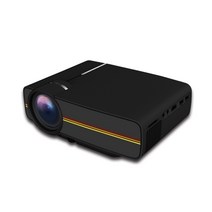yg400 미니 휴대용 led 프로젝터 1000 루멘 800480 인치 당 점 lcd 홈 시어터 지원 1080p proyector hdm vga usb, YG400 검정