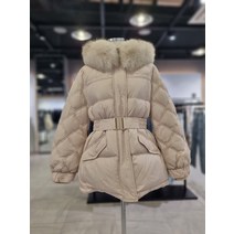 보브)) 리얼 퍼 후드 구스다운 패딩 점퍼 (712241750504)(1378285)