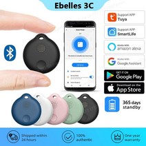 여행 캐리어 가방 tuya 스마트 태그 분실 경보 무선 블루투스 미니 gps 추적기 스마트 홈 앱 검색 위치 애완 동물 키 파인더