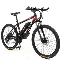 리튬배터리 전기 자전거 26 인치 성인 전동 바이크 36V 350W 21단 변속기 주문제작, 블루 그린