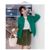 청바지와 어울리는 새내기룩 스커트와 어울리는 자켓 데일리 오피스룩 럭셔리 코트 자켓 솔리드 야구복
