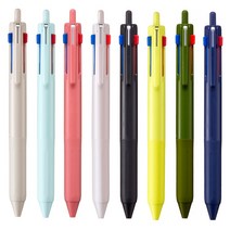 제트스트림 507 3색볼펜 블랙잉크 70%증가 검정색을 쉽게 사용하기위한 다색볼펜, 다크올리브, 3색 507 0.7mm