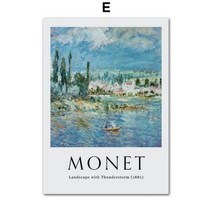 해바라기그림액자 해바라기사진 풍수지리인테리어 모네 수련 연꽃 양귀비 필드 정원 빈티지 인쇄 포스터 추상 미술 벽 거실 장식, 15x20cm 프레임 없음, 그림 전자