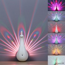 피코크 빔프로젝터램프 무드등 수유등 스탠드 벽등 거, 피코크 빔프로젝터램프-핑크