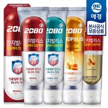 애경 2080 진지발리스 치약 140g x6개, 골드진생
