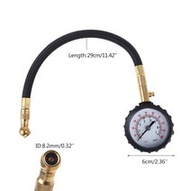 압력게이지 100psi 디지털 급속 타이어 디플레이터 자동차 트럭 압력 게이지 공기 오프로드 차량 A27 21, 03 C