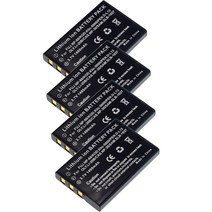 Fujifilm F50I F501 F401 F410 F601 F601Z 용 4Pcs 1400mAh FNP60 NP60 SLB 1137 1037 K5000 NP-60 배터리